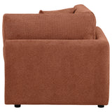 Elysia Fabric Upholstered Modular Corner Chair Coral