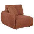 Tampa Furniture Outlet - Coaster - Elysia Fabric Upholstered Modular LAF Chair Coral - 551894LAF