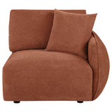 Elysia Fabric Upholstered Modular RAF Chair Coral