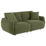 Tampa Furniture Outlet - Coaster - Elysia Fabric Upholstered Modular Lounge Loveseat Green - 551895-LOVE