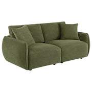 Tampa Furniture Outlet - Coaster - Elysia Fabric Upholstered Modular Lounge Loveseat Green - 551895-LOVE