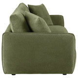 Elysia Fabric Upholstered Modular Lounge Loveseat Green