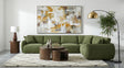 Tampa Furniture Outlet - Coaster - Elysia 6-piece Fabric Upholstered Modular Sectional Sofa Green - 551895-SET