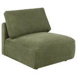 Elysia 6-piece Fabric Upholstered Modular Sectional Sofa Green