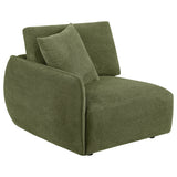 Elysia 6-piece Fabric Upholstered Modular Sectional Sofa Green