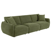 Tampa Furniture Outlet - Coaster - Elysia Fabric Upholstered Modular Lounge Sofa Green - 551895-SOFA