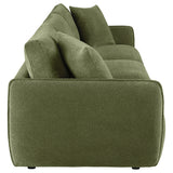 Elysia Fabric Upholstered Modular Lounge Sofa Green