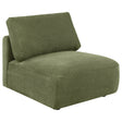 Tampa Furniture Outlet - Coaster - Elysia Fabric Upholstered Modular Armless Chair Green - 551895