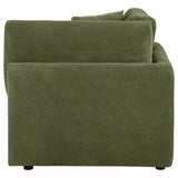 Elysia Fabric Upholstered Modular Corner Chair Green