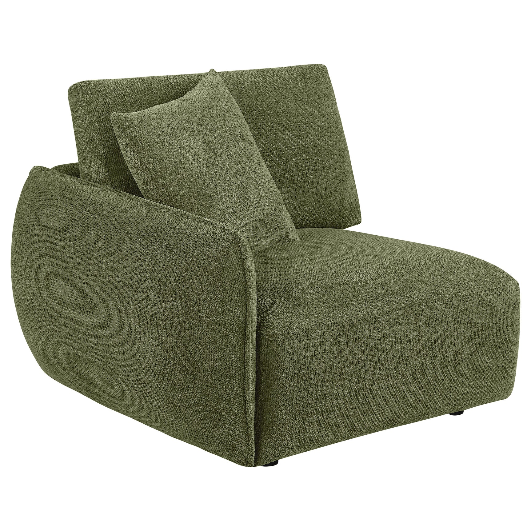 Tampa Furniture Outlet - Coaster - Elysia Fabric Upholstered Modular LAF Chair Green - 551898LAF