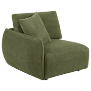 Tampa Furniture Outlet - Coaster - Elysia Fabric Upholstered Modular LAF Chair Green - 551898LAF