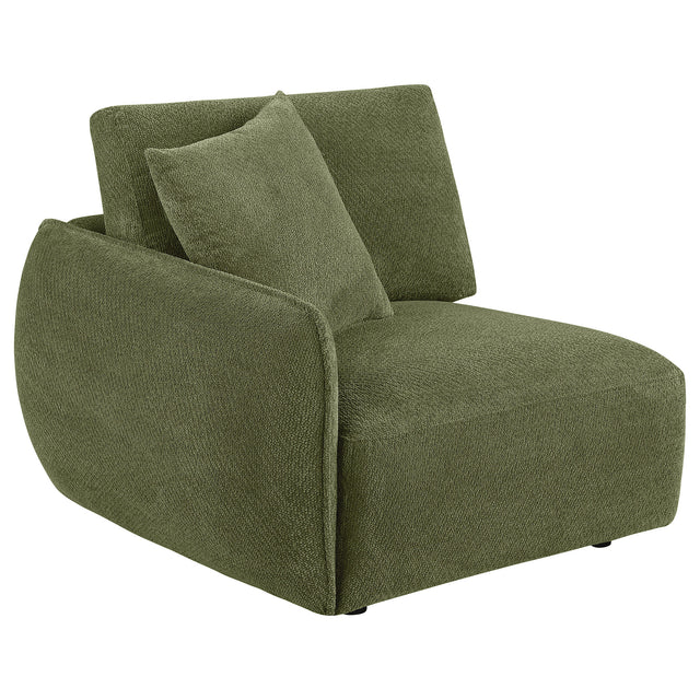 Tampa Furniture Outlet - Coaster - Elysia Fabric Upholstered Modular LAF Chair Green - 551898LAF