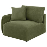 Elysia Fabric Upholstered Modular LAF Chair Green