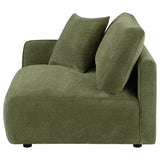 Elysia Fabric Upholstered Modular LAF Chair Green