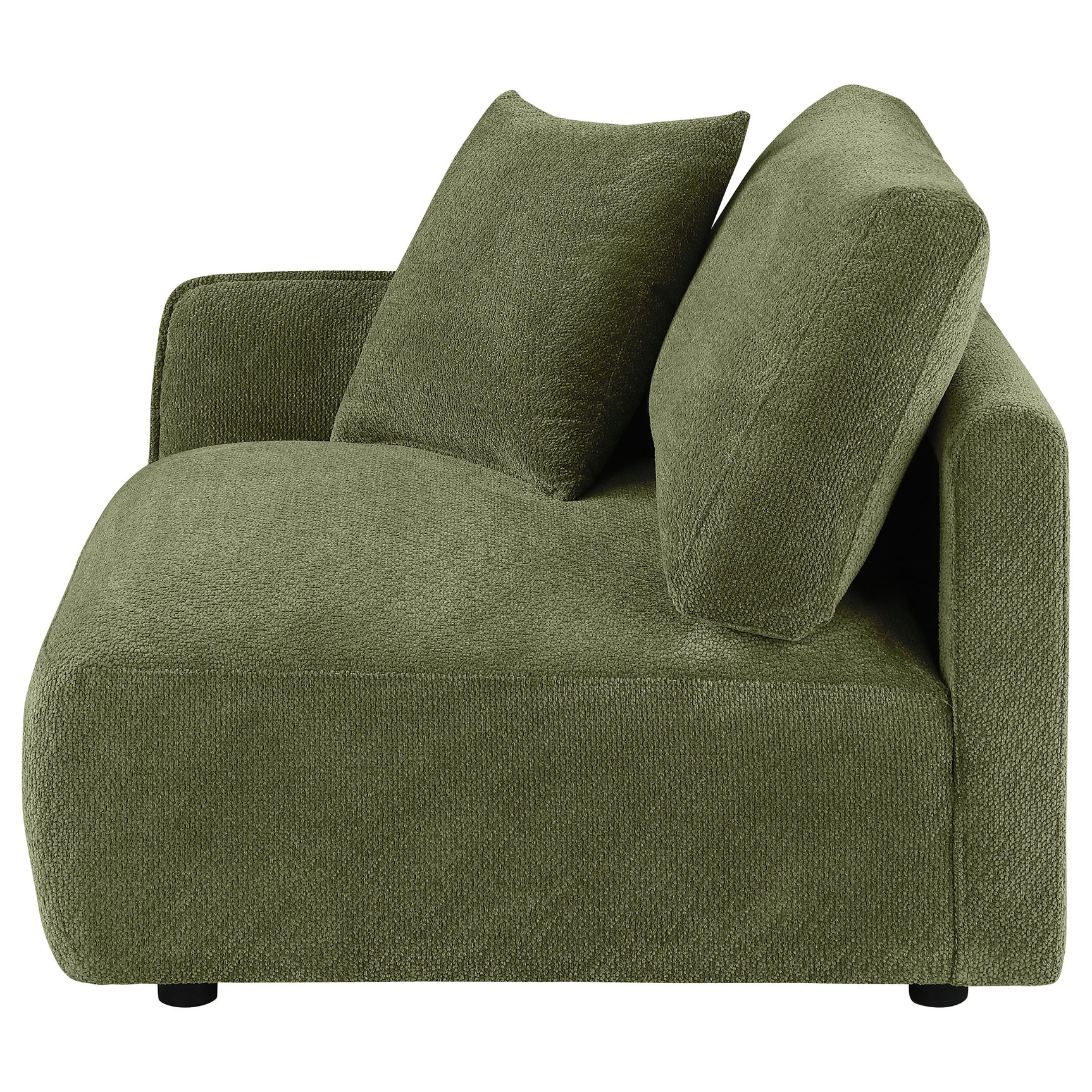 Elysia Fabric Upholstered Modular LAF Chair Green