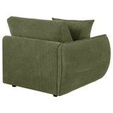 Elysia Fabric Upholstered Modular LAF Chair Green