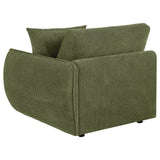 Elysia Fabric Upholstered Modular RAF Chair Green