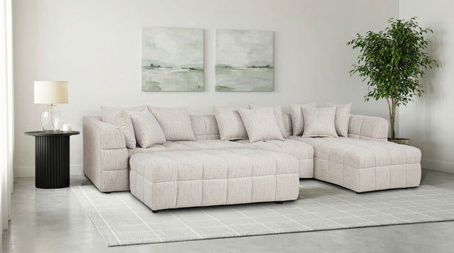 Tampa Furniture Outlet - Coaster - Amara 4-Piece Upholstered Sectional Sofa - 551911-SET