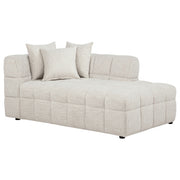Tampa Furniture Outlet - Coaster - Amara Upholstered RAF Chaise - 551915RAF