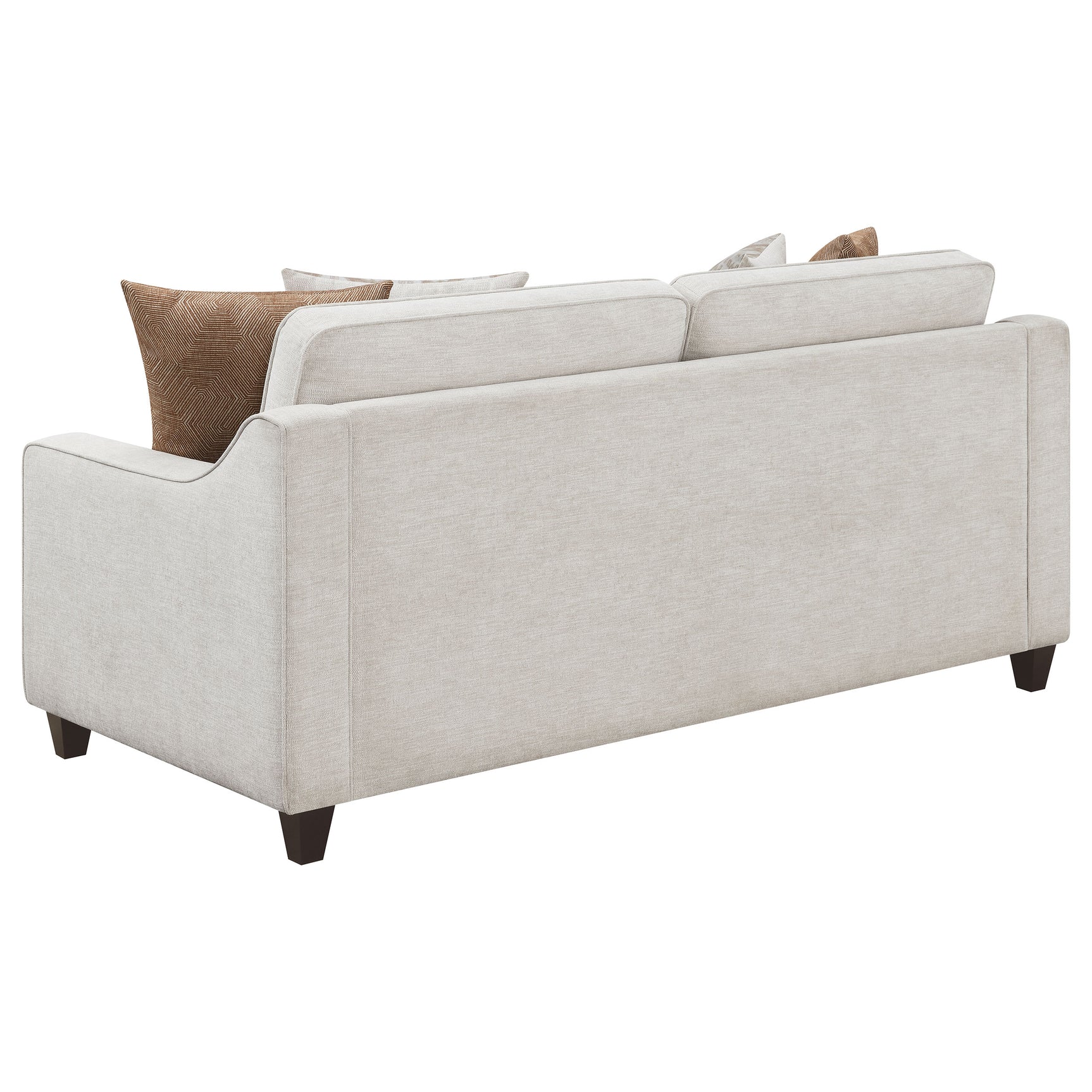 Christine 2-piece Upholstered Sloped Arm Sofa Set Beige - Tampa Furniture Outlet