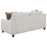 Christine 3-piece Upholstered Sloped Arm Sofa Set Beige - Tampa Furniture Outlet