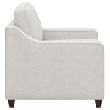 Christine 3-piece Upholstered Sloped Arm Sofa Set Beige - Tampa Furniture Outlet