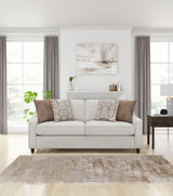 Christine Upholstered Sloped Arm Sofa Beige - Tampa Furniture Outlet