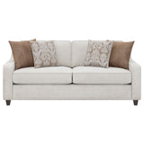 Christine Upholstered Sloped Arm Sofa Beige - Tampa Furniture Outlet