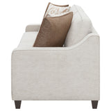 Christine Upholstered Sloped Arm Sofa Beige - Tampa Furniture Outlet
