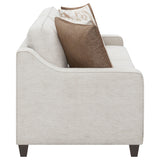 Christine Upholstered Sloped Arm Sofa Beige - Tampa Furniture Outlet
