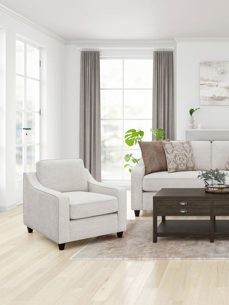 Christine Upholstered Sloped Arm Accent Chair Beige - Tampa Furniture Outlet
