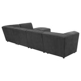 Sunny 6-piece Upholstered Modular Sectional Sofa Charcoal - Tampa Furniture Outlet