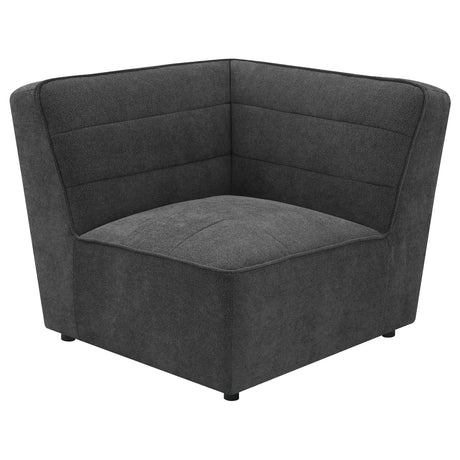 Sunny Upholstered Corner Chair Dark Charcoal - Tampa Furniture Outlet