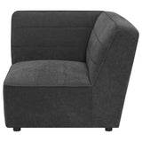 Sunny Upholstered Corner Chair Dark Charcoal - Tampa Furniture Outlet