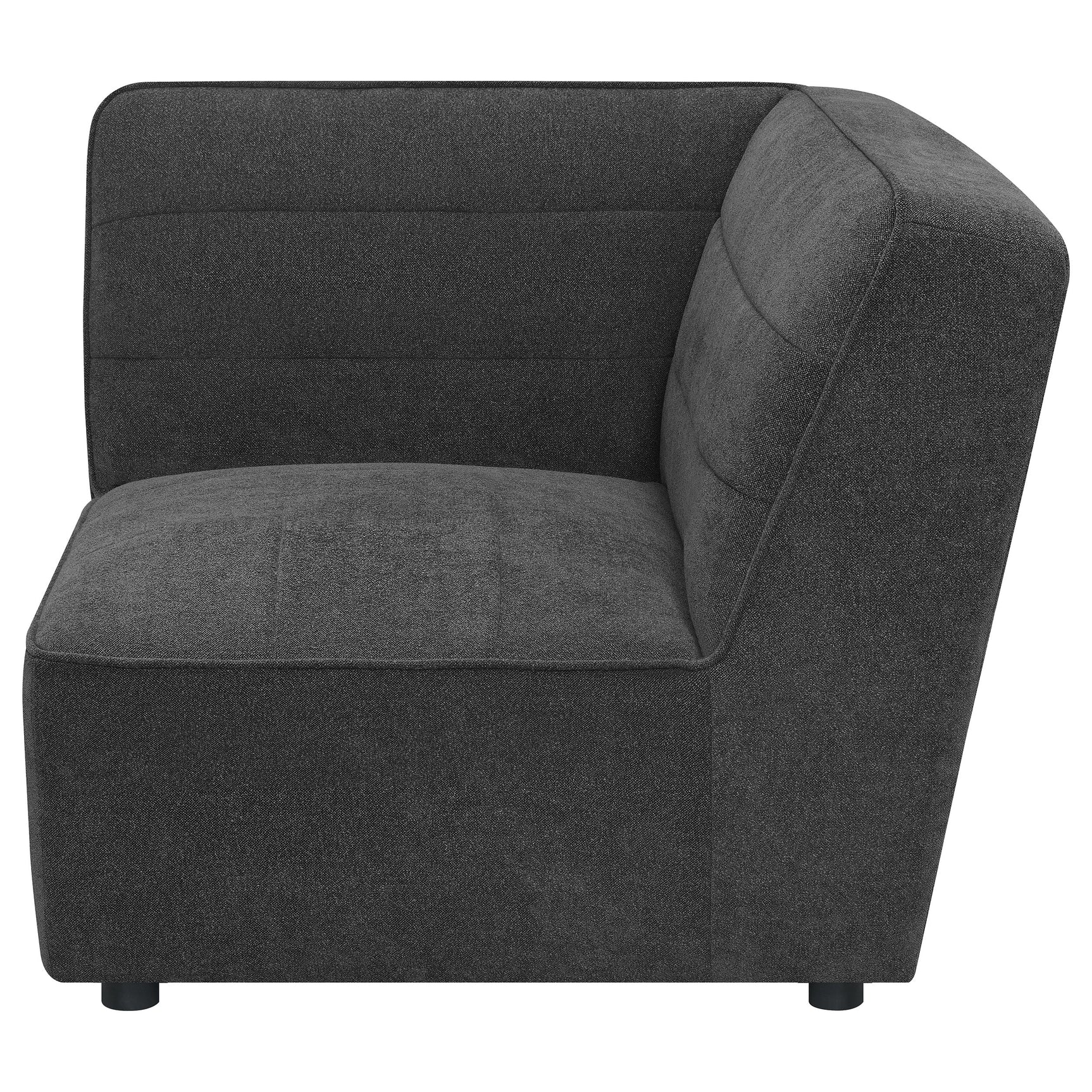 Sunny Upholstered Corner Chair Dark Charcoal - Tampa Furniture Outlet