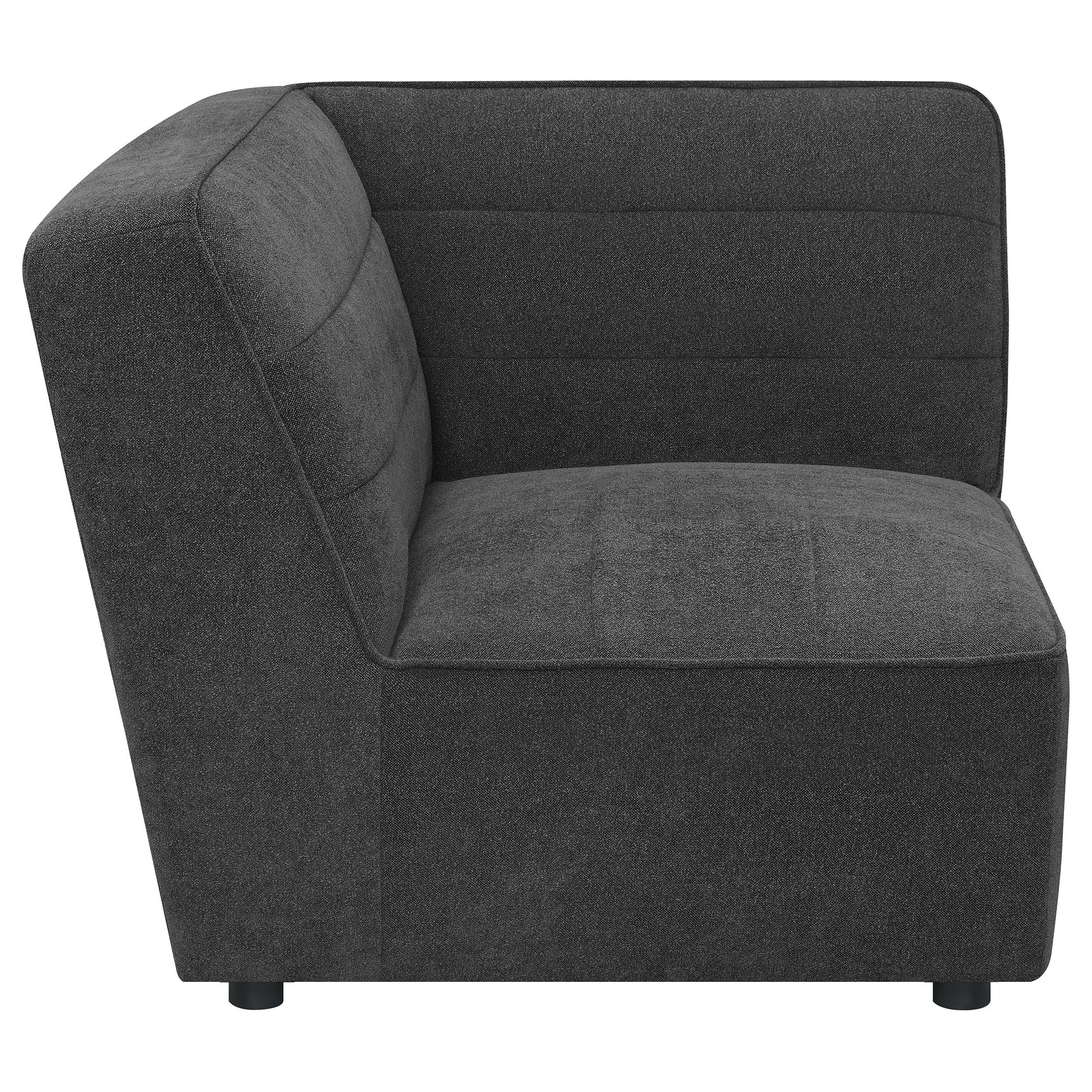 Sunny Upholstered Corner Chair Dark Charcoal - Tampa Furniture Outlet