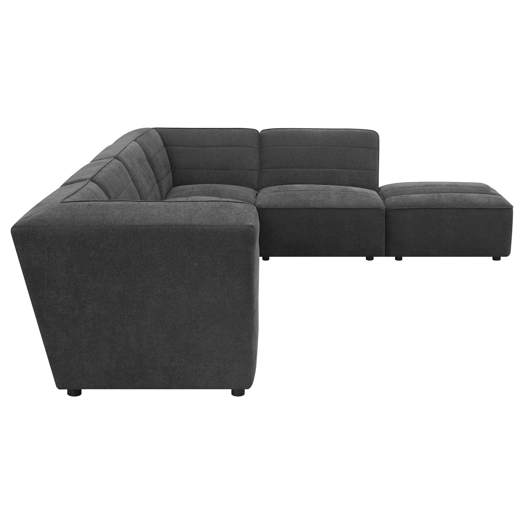Sunny Upholstered Corner Chair Dark Charcoal - Tampa Furniture Outlet
