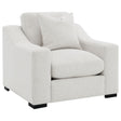 Tampa Furniture Outlet - Coaster - Ashlyn Fabric Upholstered Track Arm Accent Chair Sand - 552093