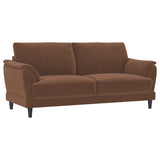 Tampa Furniture Outlet - Coaster - Selma Velvet Upholstered Crescent Arm Sofa Rust - 552101
