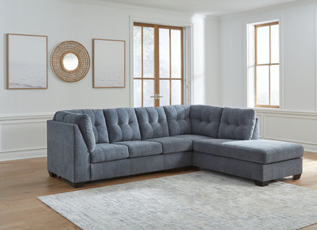 Tampa Furniture Outlet - Ashley Furniture - Marleton Sectional - LAF 2-Piece Sectional with Chaise / Denim - 55303S2