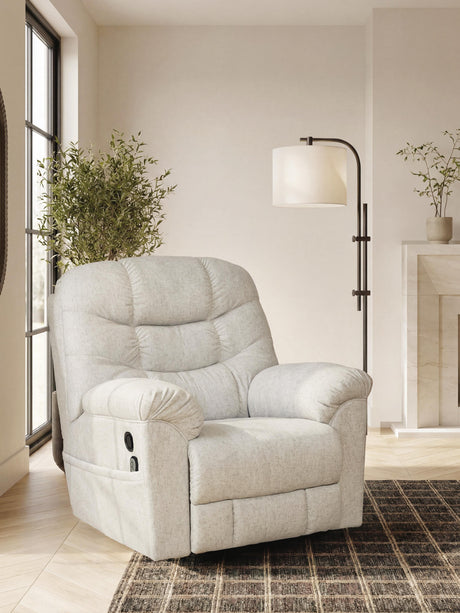 Tampa Furniture Outlet - Ashley Furniture - Linenfield Living Room - Zero Wall Recliner - PC5570729