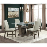 Dapper - Rectangular Dining 5 Piece Set (Table And Four Chairs) - Walnut - Tampa Furniture Outlet
