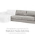 Tampa Furniture Outlet - Ashley Furniture - Amiata Sectional - RAF Corner Chaise / Glacier - 5740417