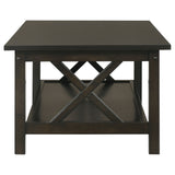 Rachelle 3-piece Rectangular Coffee Table Set Deep Merlot - Tampa Furniture Outlet