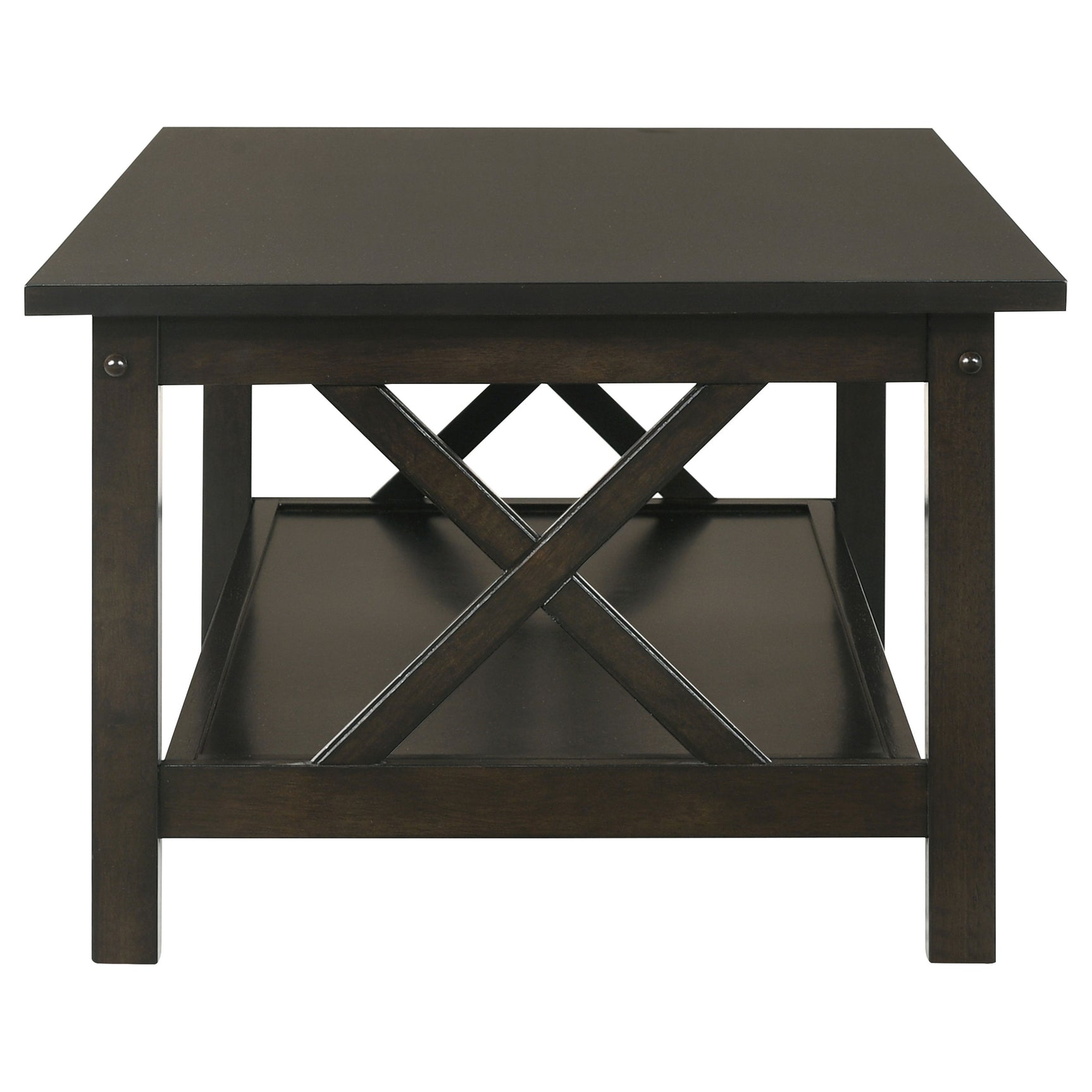 Rachelle 3-piece Rectangular Coffee Table Set Deep Merlot - Tampa Furniture Outlet