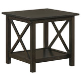 Rachelle 3-piece Rectangular Coffee Table Set Deep Merlot - Tampa Furniture Outlet