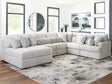 Tampa Furniture Outlet - Ashley Furniture - Cuddle Plush Sectional - 6-Piece Sectional with Chaise / Arctic - PC59106S8