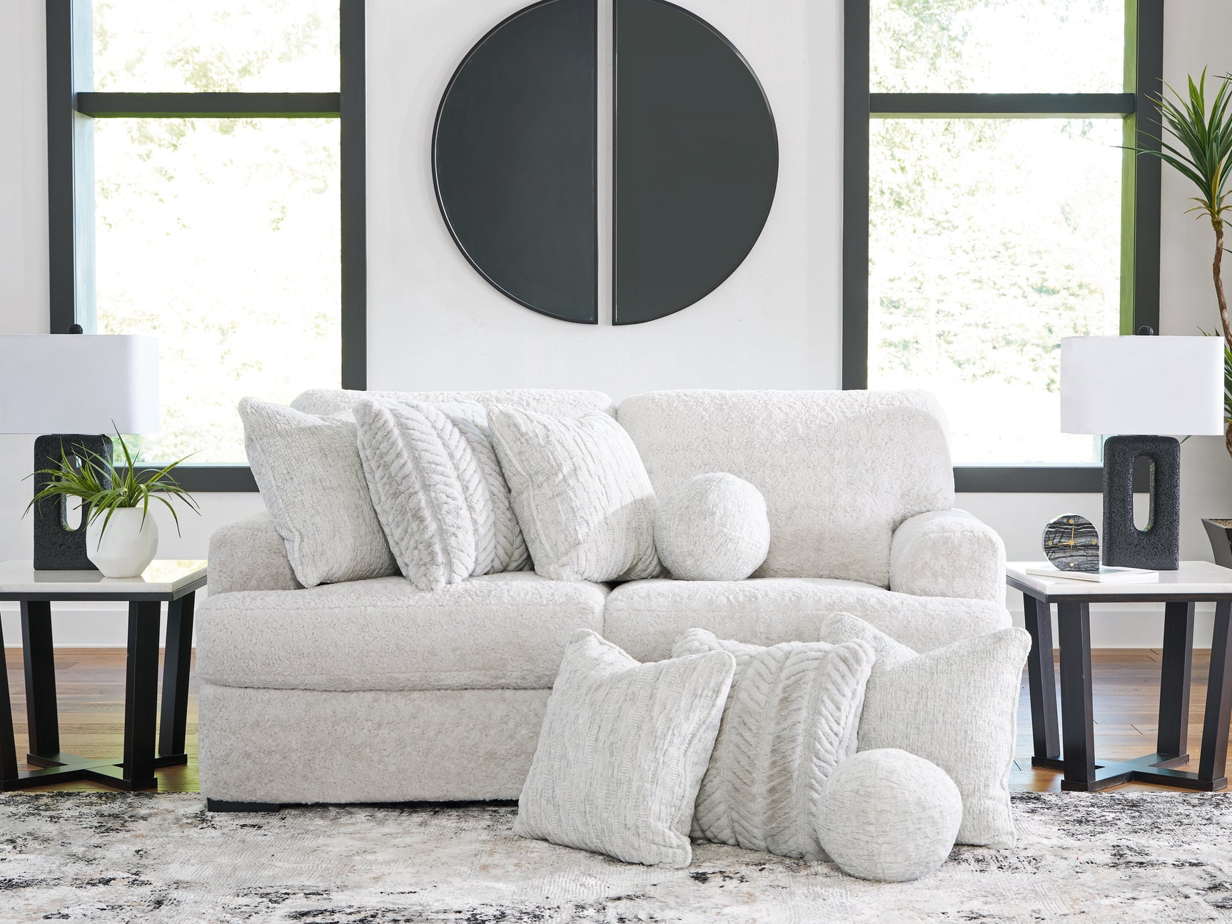 Tampa Furniture Outlet - Ashley Furniture - Cuddle Plush Sectional - RAF 2-Piece Sectional / Arctic - PC59106S9