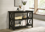 Rachelle 2-shelf Wood Entryway Console Table Deep Merlot - Tampa Furniture Outlet
