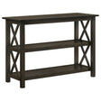 Tampa Furniture Outlet - Coaster - Rachelle 2-shelf Wood Entryway Console Table Deep Merlot - 5910